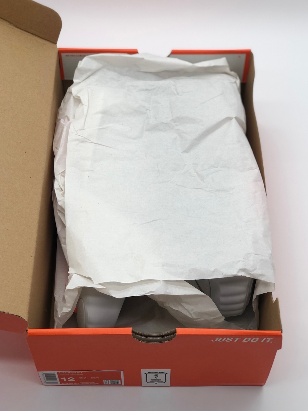 Nike Mind 001 Light Smoke Grey Brand New In Box (DS / BNIB) Size 12 Men - Picture 14 of 16
